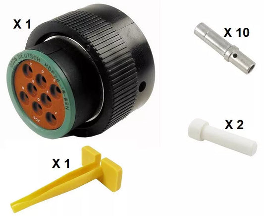 Deutsch HDP20 Series P26-18-8SN 8 Socket Plug Kit