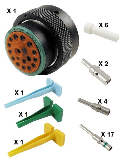 Deutsch HDP20 Series P26-24-18PN 18 Pin Plug Kit