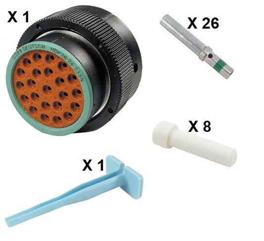 Deutsch HDP20 Series P26-24-23SN 23 Socket Plug Kit