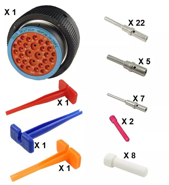 Deutsch HDP20 Series P26-24-29PE 29 Pin Plug Kit