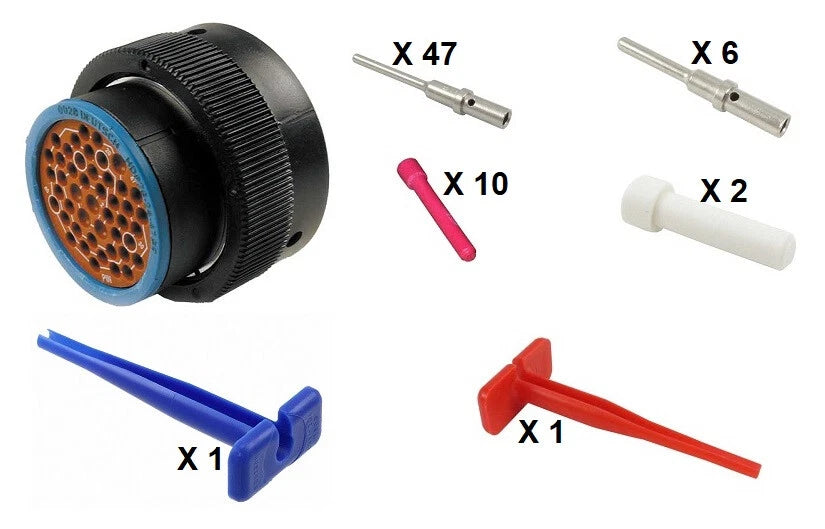 Deutsch HDP20 Series P26-24-47PE 47 Pin Plug Kit