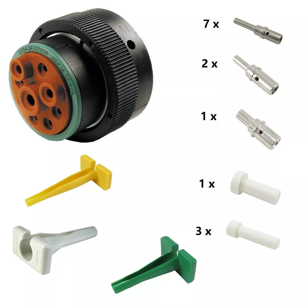 Deutsch HDP20 Series P26-24-9PN 9 Pin Plug Kit
