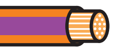 1mm² Orange Thin Wall Cable