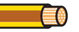 2mm² Yellow Thin Wall Cable