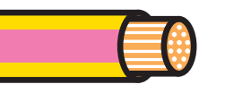 2mm² Yellow Thin Wall Cable