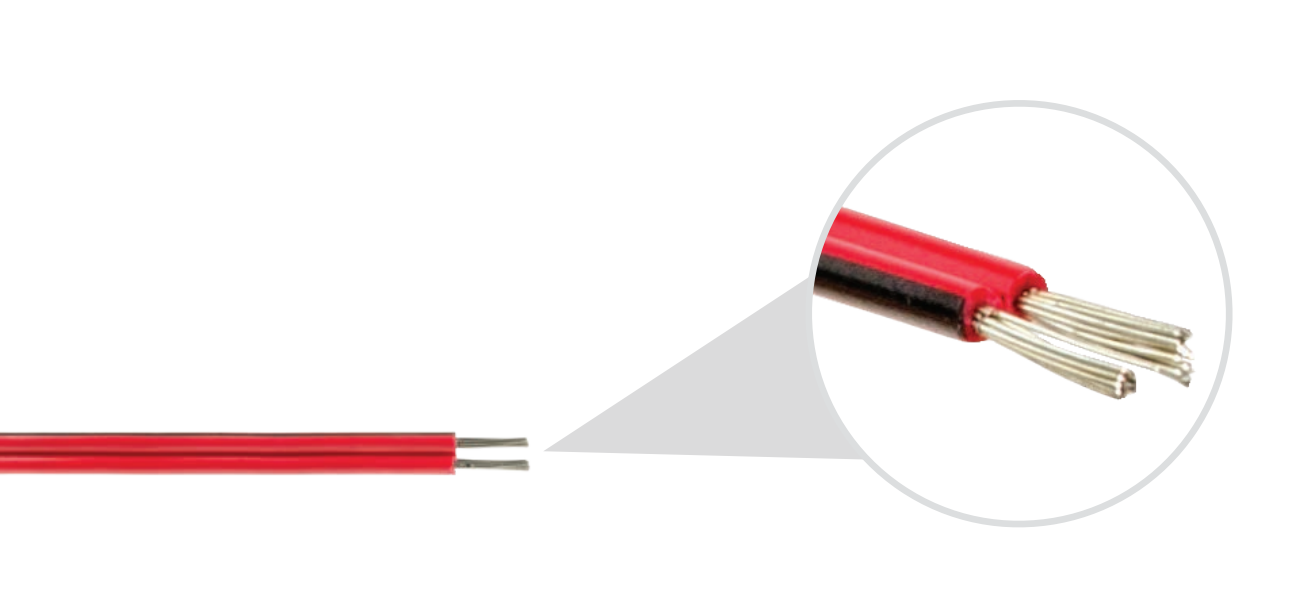 Twin Core Figure 8 Cable - Tinned