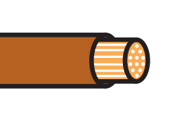0.5mm² Brown Thin Wall Cable