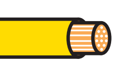 0.5mm² Yellow Thin Wall Cable