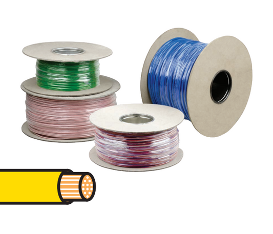 2mm² Yellow Thin Wall Cable