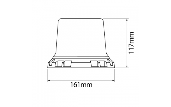 IONNIC 106 LED Beacon - 3 Bolt