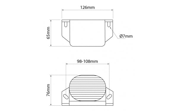 bbs-tek Self-Adjusting White Sound Reversing Alarms