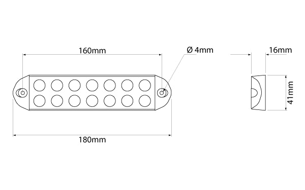 Truck and Trailer Slimline Combination Lamps